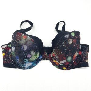Parade Womens Bra Size XL Underwire Mesh Lingerie EDC Galaxy Hypercolor Festival